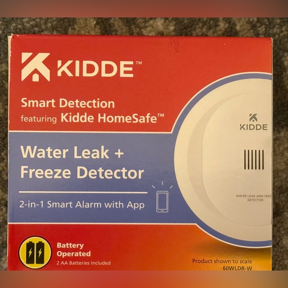 KIDDE Smart Detection Water Leak + Freeze Detector 60WLDR-W Battery Operated - Picture 2 of 5